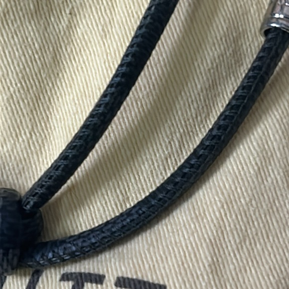 Louis Vuitton Damier Porte Cles black and silver keychain bag charm - Picture 12 of 14